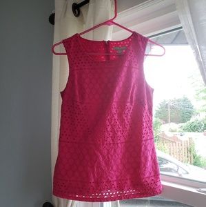 Banana Republic Eyelet Sleeveless Blouse